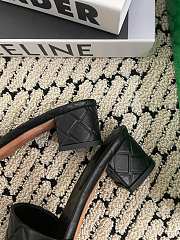 Fortok Bottega Veneta Amy Padded Mules in Intreccio Leather Black - 5