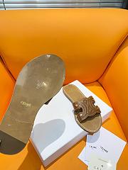 Fortok Celine Triomphe Calfskin Mules Brown - 4