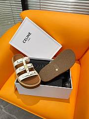 Fortok Celine Arc de Triomphe Sandals White - 5