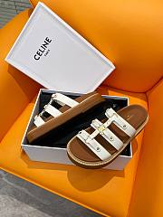 Fortok Celine Arc de Triomphe Sandals White - 4