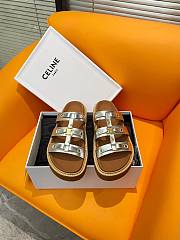 Fortok Celine Arc de Triomphe Sandals Silver - 1