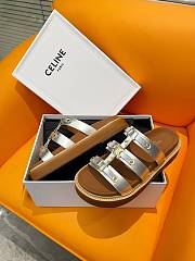 Fortok Celine Arc de Triomphe Sandals Silver - 5