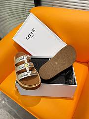 Fortok Celine Arc de Triomphe Sandals Silver - 2