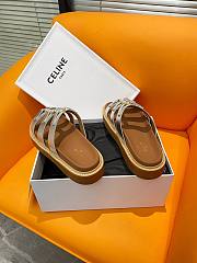 Fortok Celine Arc de Triomphe Sandals Silver - 4