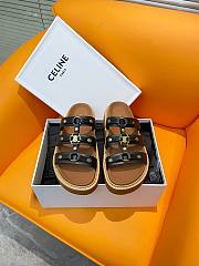 Fortok Celine Arc de Triomphe Sandals Black - 1