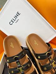 Fortok Celine Arc de Triomphe Sandals Black - 4