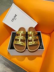 Fortok Celine Arc de Triomphe Sandals Gold - 1