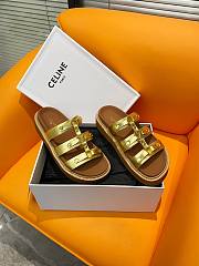 Fortok Celine Arc de Triomphe Sandals Gold - 5