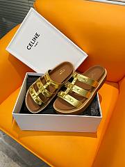 Fortok Celine Arc de Triomphe Sandals Gold - 4
