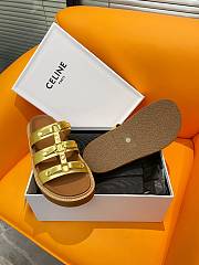 Fortok Celine Arc de Triomphe Sandals Gold - 2