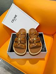 Fortok Celine Arc de Triomphe Sandals Brown - 1
