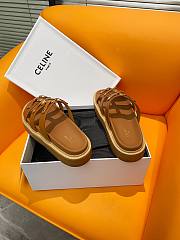 Fortok Celine Arc de Triomphe Sandals Brown - 6