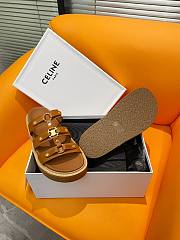 Fortok Celine Arc de Triomphe Sandals Brown - 4