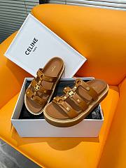 Fortok Celine Arc de Triomphe Sandals Brown - 3