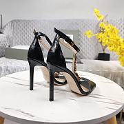 Fortok Tom Ford Embellished Croc-effect Leather Sandals Black - 5