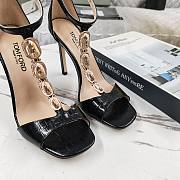 Fortok Tom Ford Embellished Croc-effect Leather Sandals Black - 2