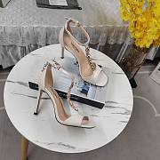 Fortok Tom Ford Embellished Croc-effect Leather Sandals White - 5