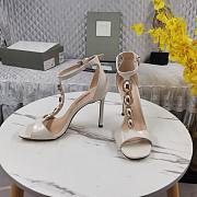 Fortok Tom Ford Embellished Croc-effect Leather Sandals White - 4