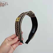 Fortok Chanel Bohemian Embroidery Knot Headband Black/White/Blue/Red - 5