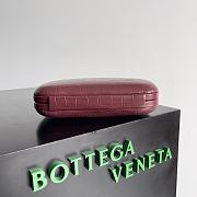 Fortok Bottega Veneta Knot Alligator Leather Clutch Red 737205 20.5x6x12.5cm - 3
