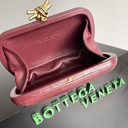 Fortok Bottega Veneta Knot Alligator Leather Clutch Red 737205 20.5x6x12.5cm - 5