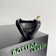 Fortok Bottega Veneta Knot Alligator Leather Clutch Black 737205 20.5x6x12.5cm - 4