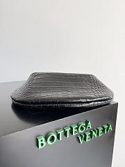 Fortok Bottega Veneta Sardine Alligator Leather Bag Black 754657 36x24x3cm - 5