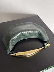 Fortok Bottega Veneta Sardine Alligator Leather Bag Green 754657 36x24x3cm - 5