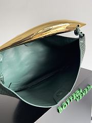 Fortok Bottega Veneta Sardine Alligator Leather Bag Green 754657 36x24x3cm - 4