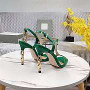Fortok Tom Ford Galaxy Green Leather Sandals - 2