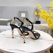 Fortok Tom Ford Galaxy Black Leather Sandals - 6