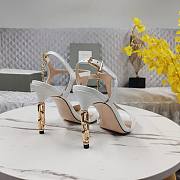 Fortok Tom Ford Galaxy Crocodile Leather Sandals In White - 3