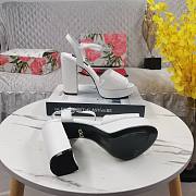 Fortok Dolce&Gabbana Calfskin Platform Sandals White - 5