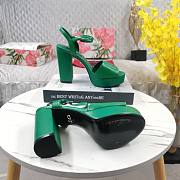 Fortok Dolce&Gabbana Calfskin Platform Sandals Green - 5
