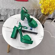 Fortok Dolce&Gabbana Calfskin Platform Sandals Green - 4