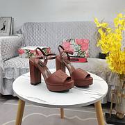 Fortok Dolce&Gabbana Calfskin Platform Sandals Brown - 1