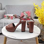 Fortok Dolce&Gabbana Calfskin Platform Sandals Brown - 5