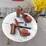 Fortok Dolce&Gabbana Calfskin Platform Sandals Brown - 4