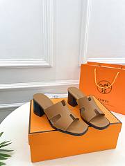 Fortok Hermes Heel Slippes Brown - 1
