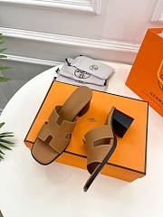 Fortok Hermes Heel Slippes Brown - 6