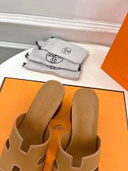 Fortok Hermes Heel Slippes Brown - 3
