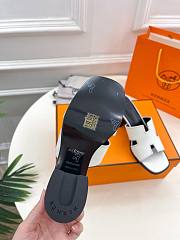 Fortok Hermes Heel Slippes White - 6