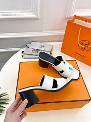 Fortok Hermes Heel Slippes White - 2