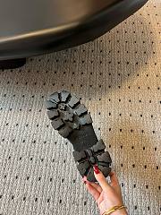 Fortok Prada Triangle-logo Platform Sandals Black  - 3