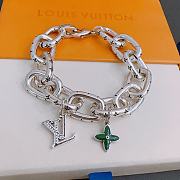 Fortok Louis Vuitton Bracelet Bangle Green Clover - 4