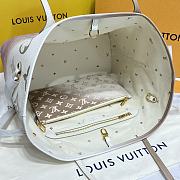 Fortok Louis Vuitton Neverfull MM Tote Bag Sunser Khaki M59859 31x28x14cm - 4