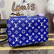 Fortok Louis Vuitton Neonoe MM Bag Blue M45126 26x17.5x26cm - 6