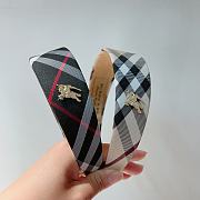 Fortok Burberrry Wide Headband Brown/Black - 1