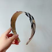 Fortok Burberrry Wide Headband Brown/Black - 4