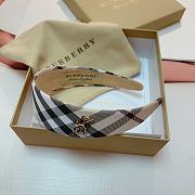 Fortok Burberrry Wide Headband Brown/Black - 2